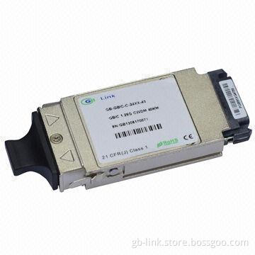GBIC 1.25Gbps CWDM 40km Transceiver, 0 to 70°C Operating Temperature